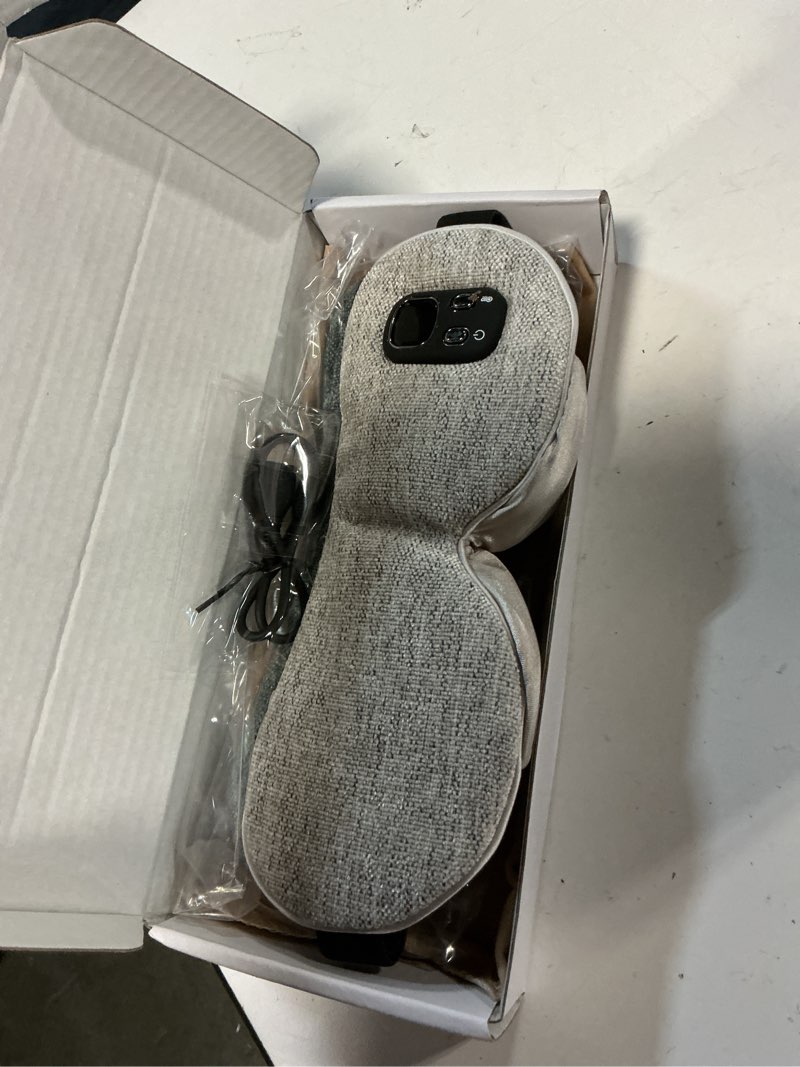 Condition photo showing New/Like New for heated eye mask - heated eye masks for dry eyes, eyerelief, improved sleep, washable eye heating pad for travel removable for cleaning and 2 replaceable shell, 4-level timing and temperature (gray)