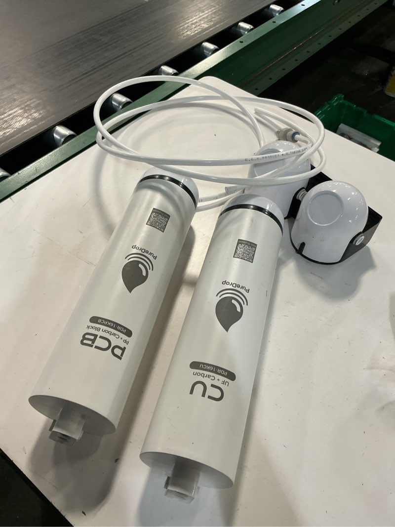 Condition photo showing As Is for PDR-16KCU 0.01 ?m Ultra Filtration Under Sink Water Filter, High Capacity Composite, Lead, Chlorine, Bad Taste and Odor