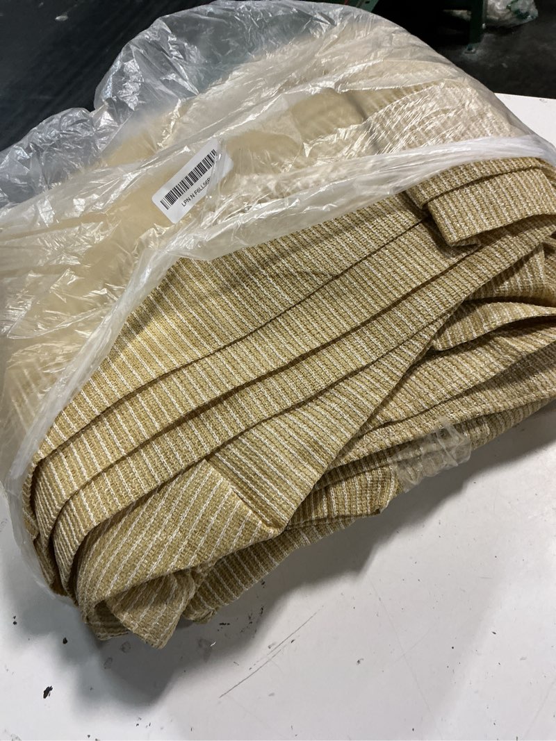 Condition photo showing Good Condition for royal shade 12' x 12' beige square sun shade sail canopy outdoor patio fabric screen awning rstaps12 - upf50+ 95% uv blockage, heavy duty, water & air permeable (we make custom size)