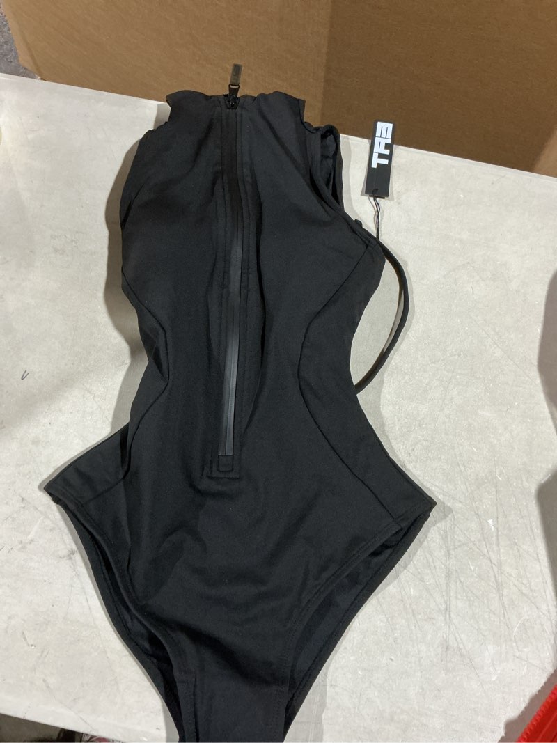 Condition photo showing Good Condition for TA3 Sleeveless Surfy Swimsuit for Women - Sculpting & Tummy Control Swimsuits for Women - Patented Construction Torso Length: Regular/Long X-Small Black