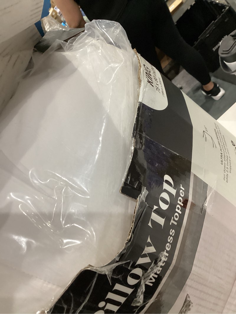 Condition photo showing Good Condition for allswell ultra plush pillow top mattress topper, king
