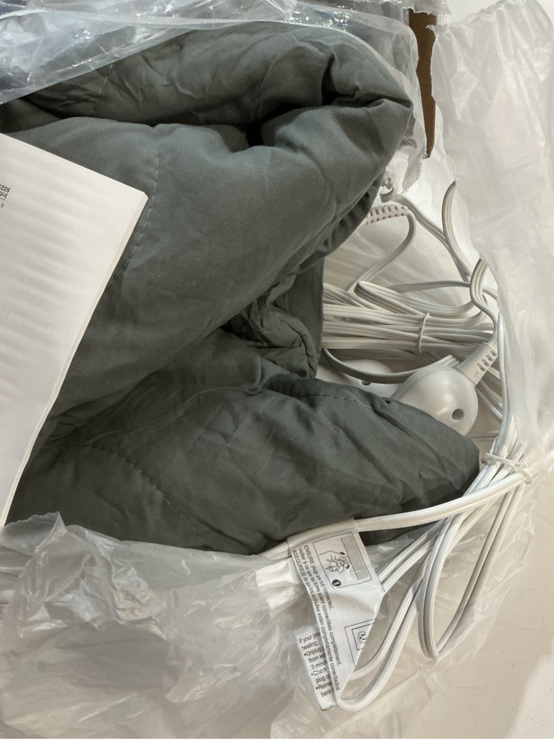 Condition photo showing Good Condition for electric blanket queen size - dual control heated blanket queen size, fast heating with 10 time settings & 6 heat settings, warm gift (gray, queen/full 90" x 90") gray queen/full 90" x 90"