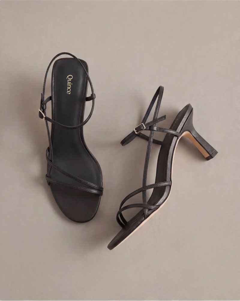 Italian Leather 70mm Strappy Heel size 7