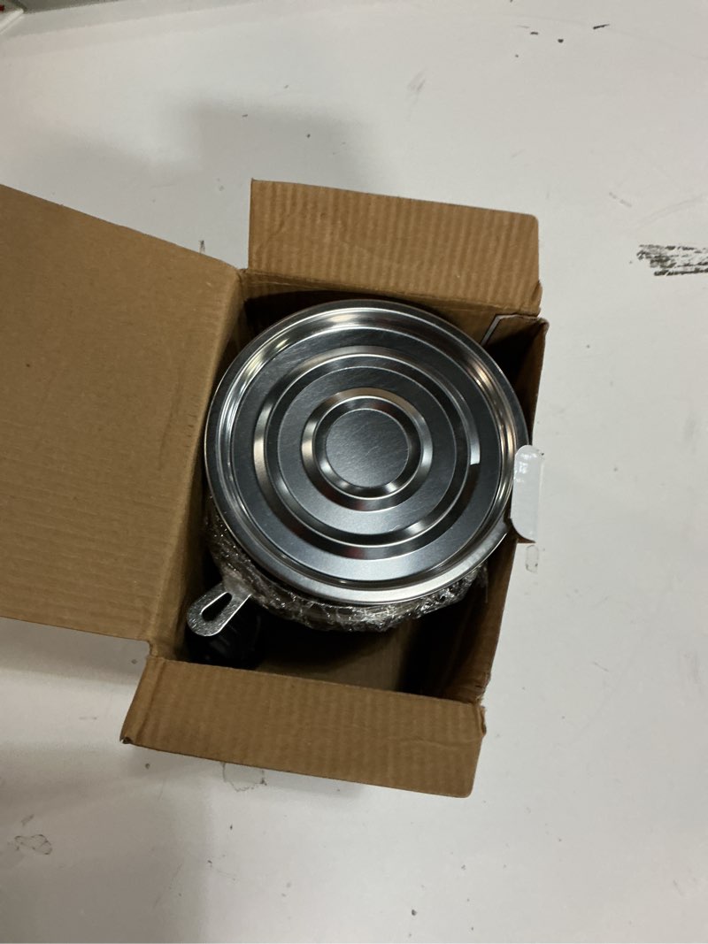 Condition photo showing Good Condition for Kyraton Bacon Grease Container With Strainer, 48 oz Stainless Steel Oil Container, Pot Fat Storage With Lid, Easy Grip Handle Suitable For Storing Frying Oil And Cooking Grease 1. Silver