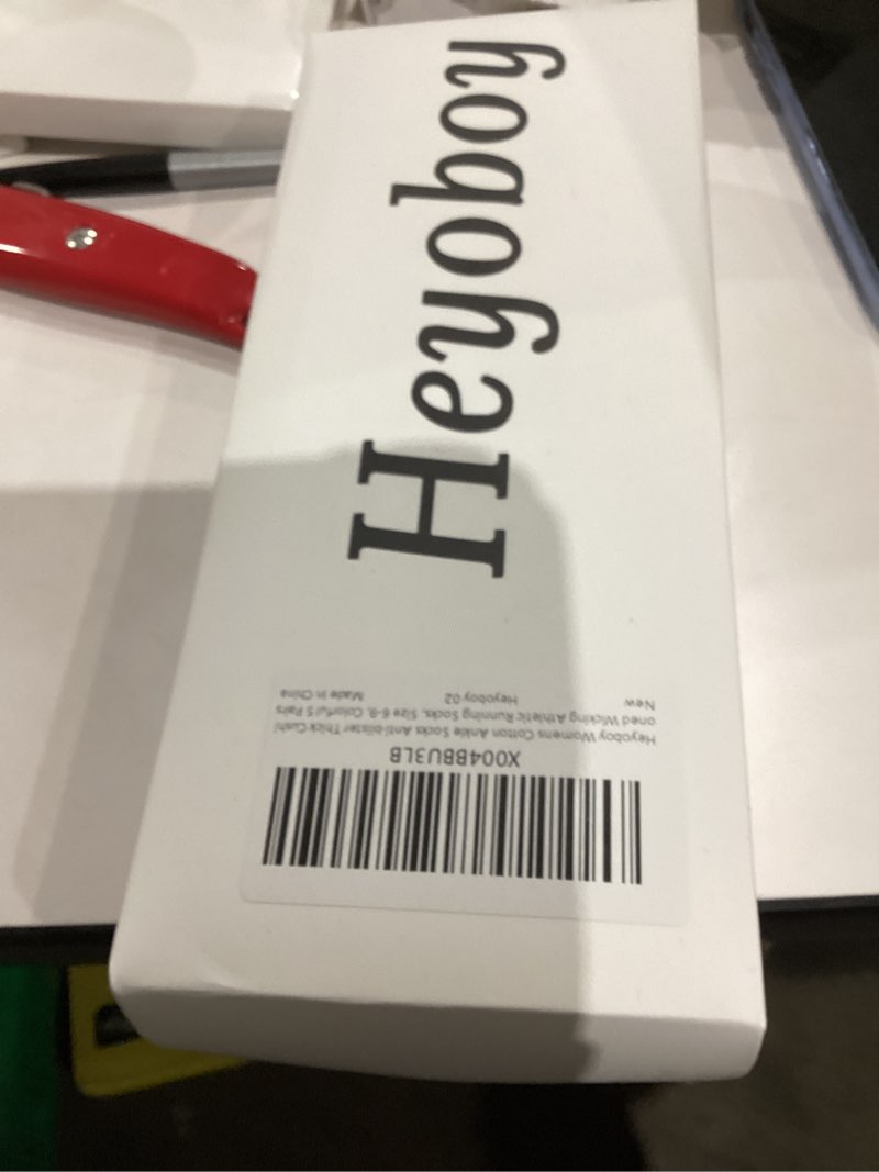 Condition photo showing New/Like New for Womens Athletic Running Cotton Socks, Thick Cushioned Anti-blister Wicking Ankle Socks 5 Pairs 6-9 Colorful 5 Pairs