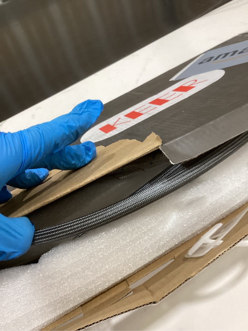 Condition photo showing As Is for Keer Brush Nickel Single Handle Pull Down Kitchen Faucet with Soap Dispenser, 3 Modes Sprayer, Easy Assembly, Single Handle High Arc Stainless Steel Faucet Standard Brushed Nickel