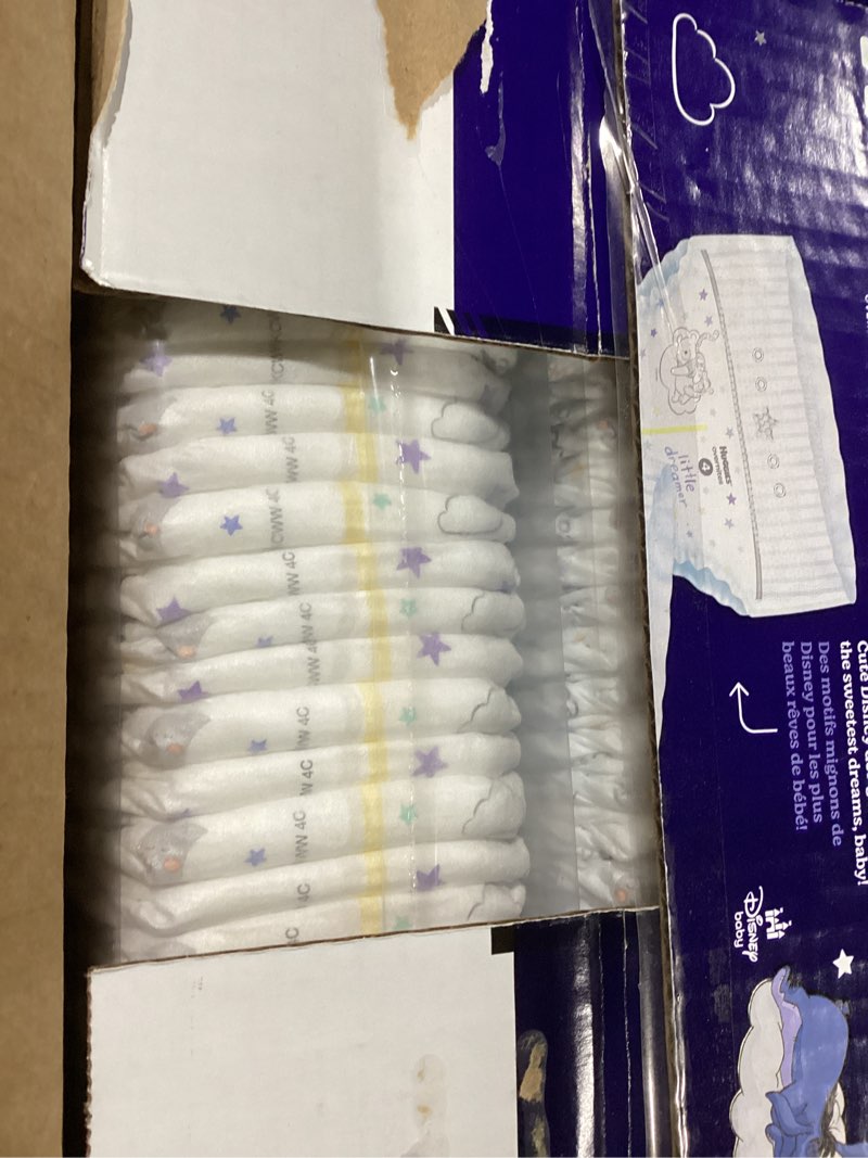 Condition photo showing New/Like New for Huggies Overnites Size 4 Overnight Diapers (22-37 lbs), 58 Ct, Packaging May Vary Size 4 58