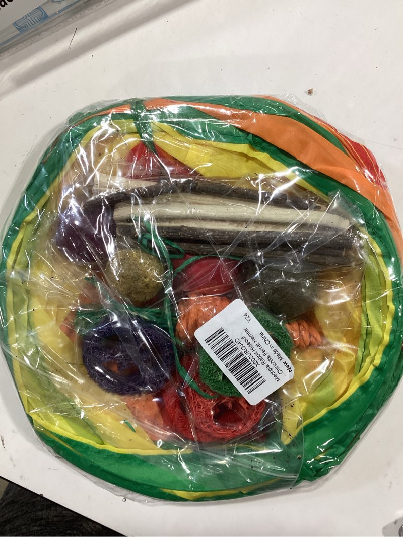 Condition photo showing Good Condition for rabbit toys, large bunny hideout tunnel and tube rainbow tunnel for rabbit guinea pig chinchilla ferret rat