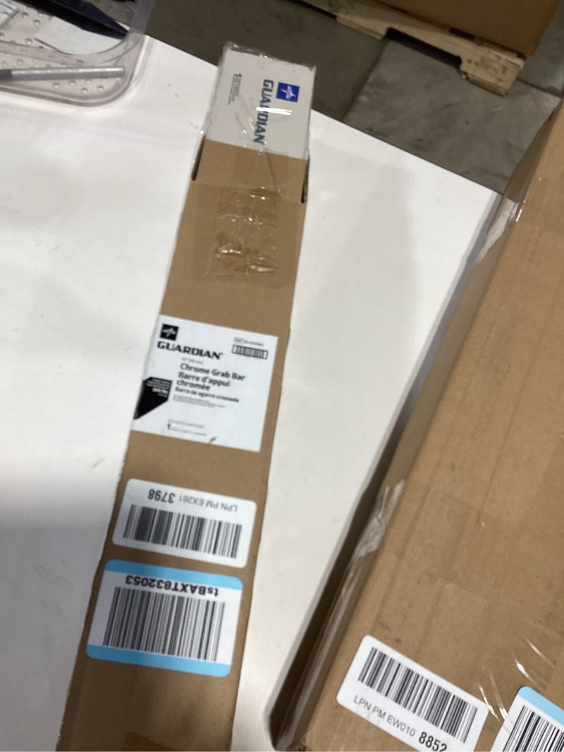 Medline Knurled Chrome 12” Grab Bar for Shower & Bathtub, Independence & Ease of Movement — for Elde