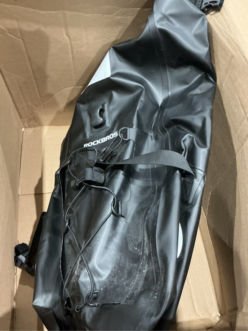 Condition photo showing Good Condition for rockbros bike panniers waterproof rear rack bag max 30l large capacity for cycling traveling commuting black*1