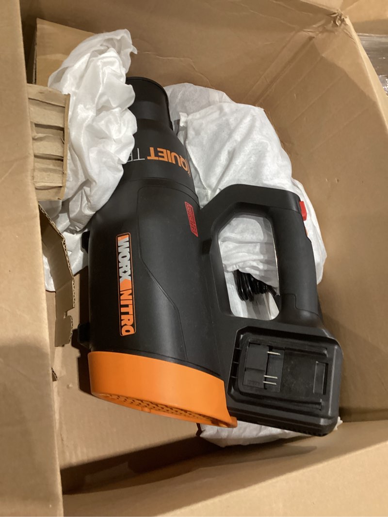 Condition photo showing Good Condition for worx nitro wg581 40v 4.0ah cordless 530 cfm quiettech blower – batteries & charger included