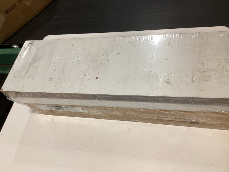 Condition photo showing As Is for ballucci floating shelves for wall, 36" wood wall shelf set of 2, with invisible brackets for bathroom, living room, bedroom, kitchen, nursery, 8" deep, white white 2 35.4 inches