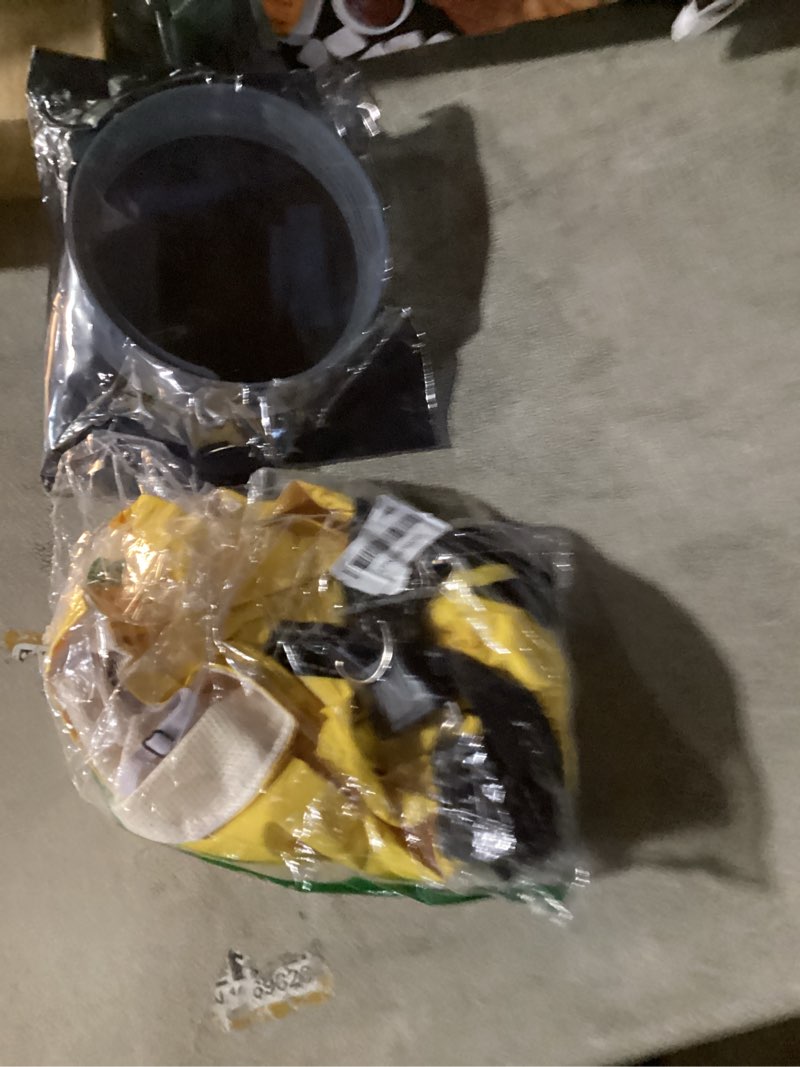 Condition photo showing Good Condition for Lukovee Dog Raincoat - Waterproof Rain Jacket with Harness & Removable Hood, Reflective Double Layer Dog Rain Coat Poncho for Small Medium Large Dogs Puppy (L, Y) Large Yellow