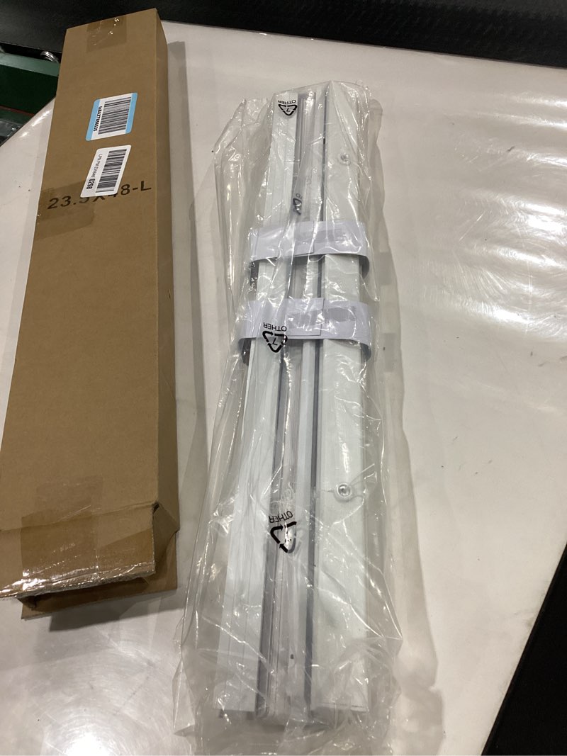 Condition photo showing New/Like New for Cordless Vinyl Mini L Blinds 20" W x 48" H, 1" Slat White Horizontal Windows L Blind for Door, Shades, Camper, Light Filtering, Interiors, Arrive 1/2 Inch Narrower Indoor 20"W x 48"H