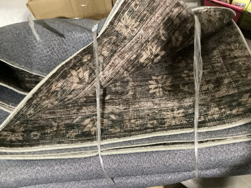 Condition photo showing Good Condition for rugsreal 8x10 washable rug for living room non-slip modern abstract area rug stain resistant large bedroom rug contemporary accent throw floor carpet solid rug for dining room home decor, brown brown 8' x 10' (rectangular)