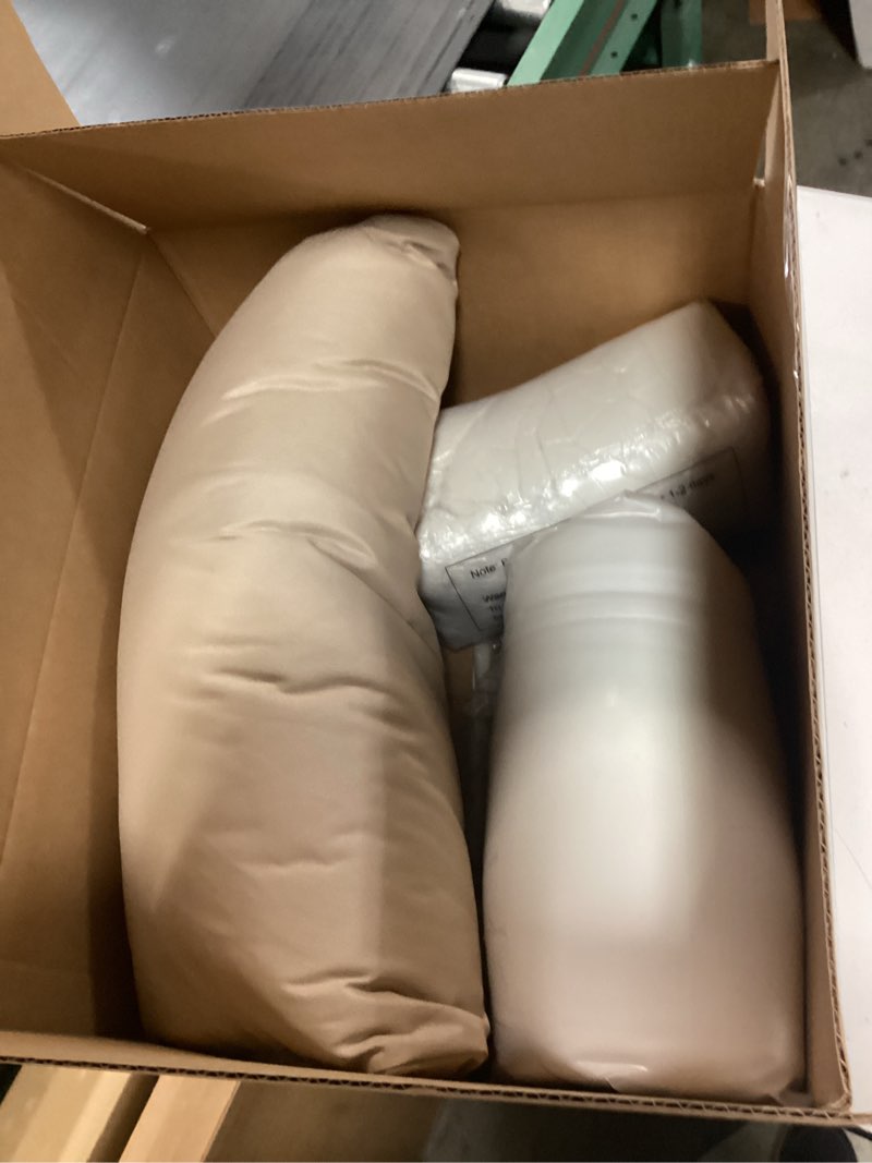 Condition photo showing Good Condition for aaaaacessories outdoor seat cushions for chairs, fade-resistant, waterproof patio furniture replacement cushions, 24" x 24" x 5" + 24" x 13.5", set of 2, beige beige 24"x24"x5" / 24"x13.5"