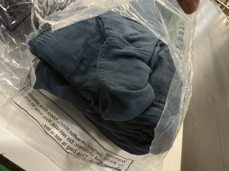 Condition photo showing Good Condition for newwiee 15 pack fleece blankets bulk 50 x 60 inch double sided ultra soft fleece throw blankets bulk lightweight warm for airplane home office wedding gifts outdoor use (navy blue) navy blue 15