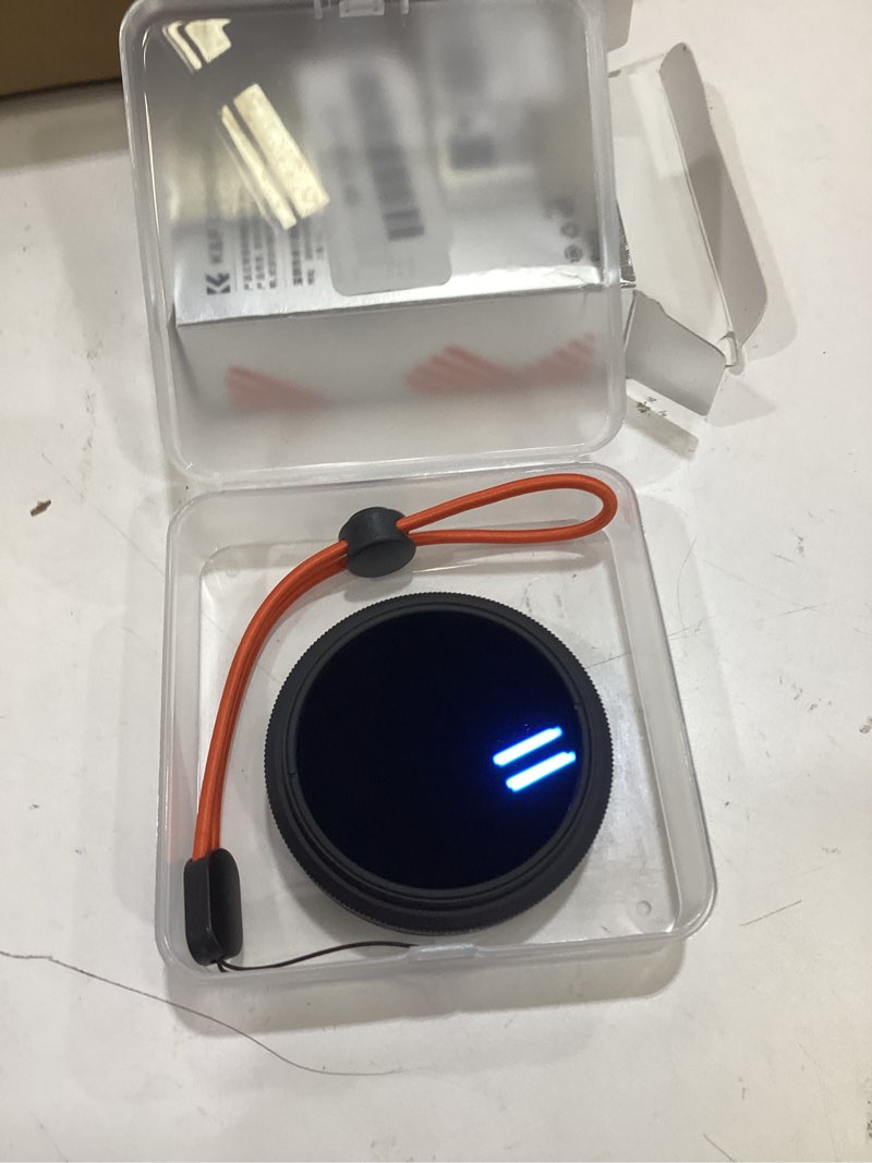 Condition photo showing Good Condition for k&f concept 58mm variable nd camera lens filter nd2-nd400 (1-9 stops) + filter cap + cleaning cloth 18 multi-layer coatings adjustable neutral density ultra slim for camera lenses(k-series)