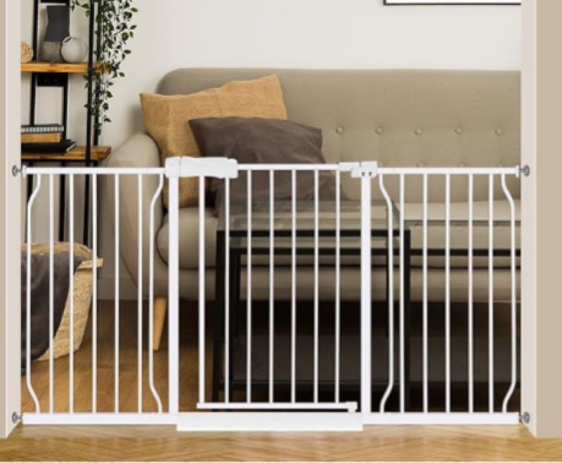 Safety Gate carbon  steel pipe white (similar to stock photo)