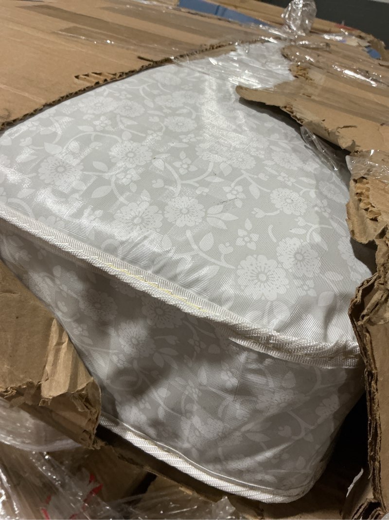 Condition photo showing Good Condition for dream on me nap nest crib and toddler mattress, dual-sided - infants & toddlers, waterproof 5” mattress with 88 interwoven coils, 75% recycled fiber, greenguard gold & bsa certified – daisy dreams daisy dreams crib