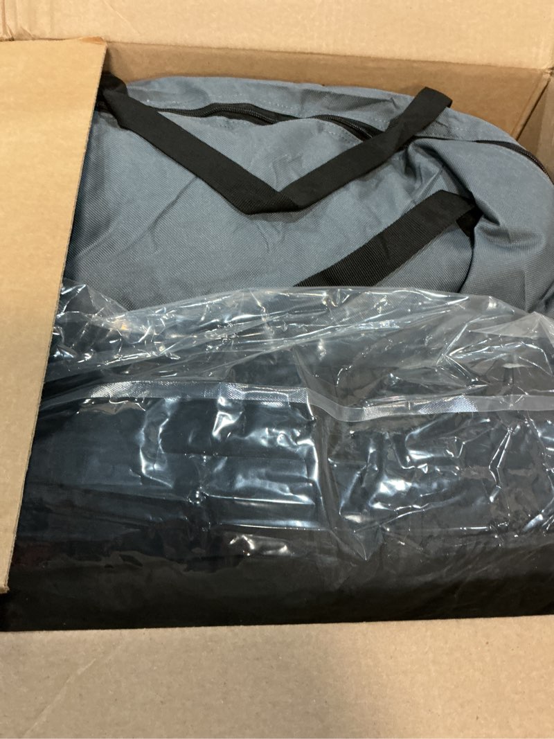 Condition photo showing New/Like New for 33-Inch Collapsible Travel Dog Crate, Portable 4-Door Soft Kennel for Medium to Large Dogs, Chew-Proof Mesh Windows, Indoor/Outdoor Use, Foldable, with Storage Bag (Grey) 33.0"L x 25.0"W x 25.0"H Grey