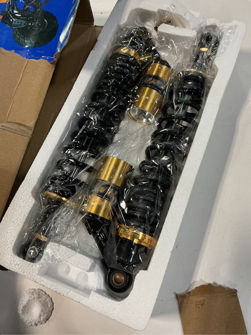 Condition photo showing Good Condition for gzyf 15.7" 400mm motorcycle shocks air shock absorbers, atv shock absorbers suspension universal for
