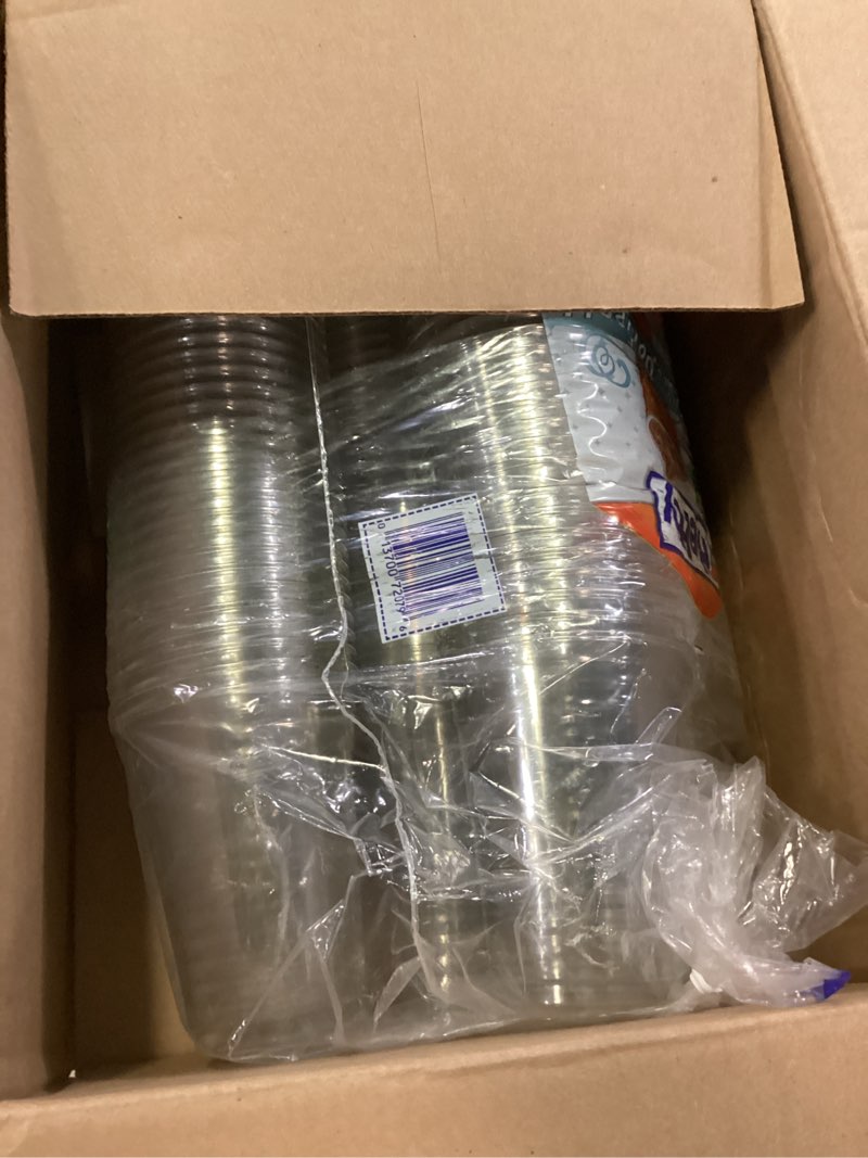 Condition photo showing New/Like New for hefty party perfect clear plastic cups, 18 ounce, 140 count 18 ounces