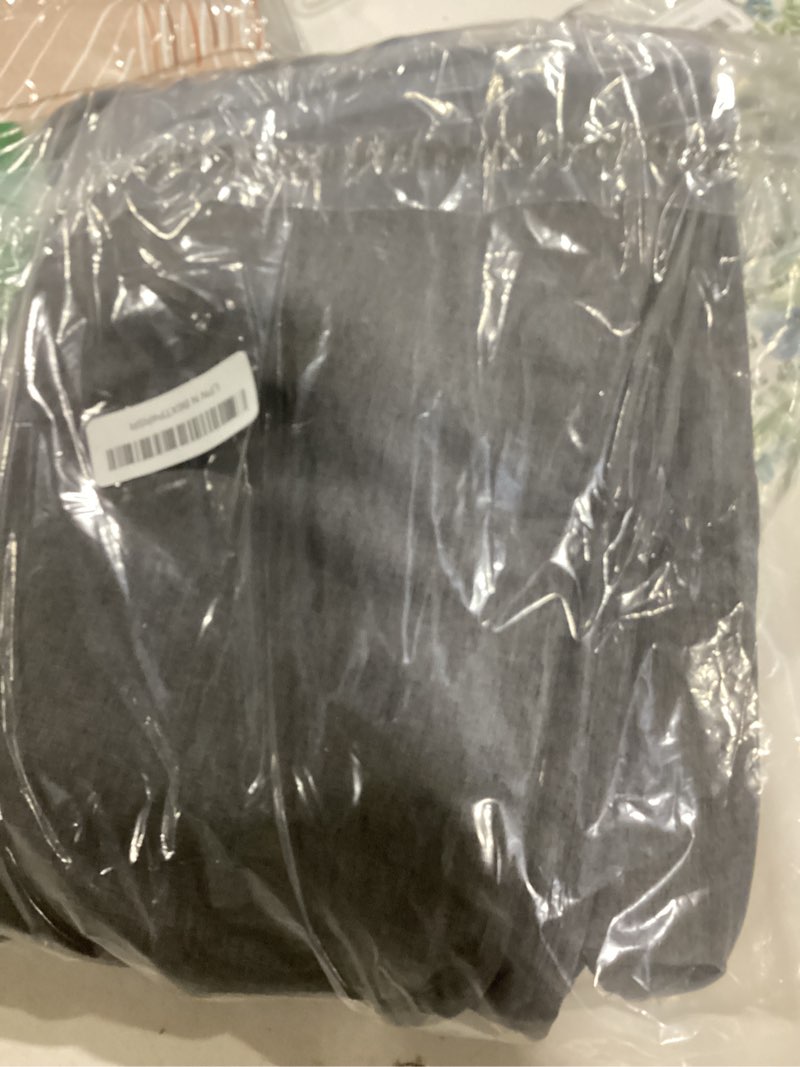 Condition photo showing Good Condition for seenus rustic country linen look shower curtain charcoal grey, heavyweight faux linen polyester fabric shower curtain water-resistant, 72 x 72 inch dark gray bath curtain washable for bathroom hotel charcoal grey 72"w x 72"l (pack of 1)