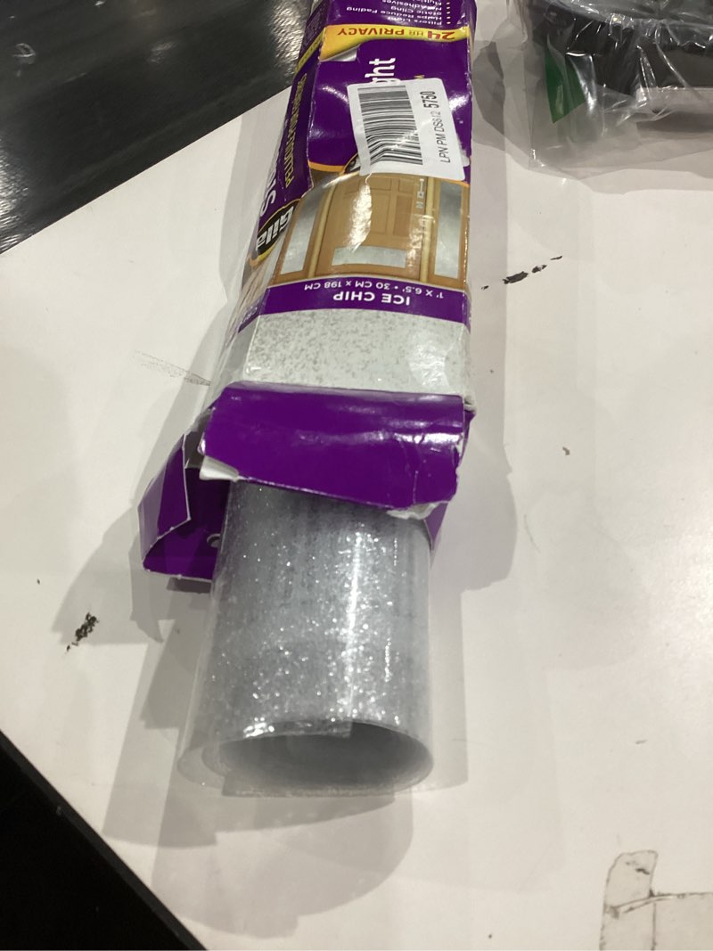 Condition photo showing Good Condition for Gila Privacy Décor Ice Chips Sidelights Entryway Residential Window Film DIY Static Cling No Glue No Adhesive 1ft x 6.5ft (12in x 78in) (6.5 sq ft) 12" x 6.5'