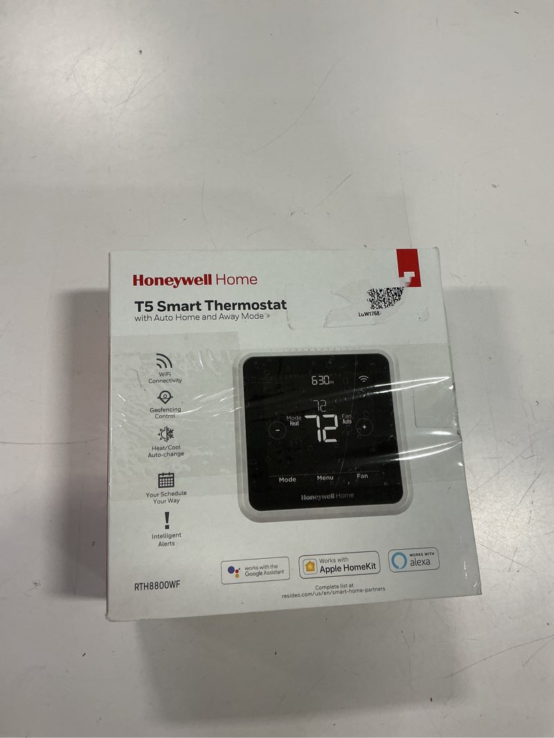Condition photo showing Good Condition for Honeywell Home RTH8800WF2022, T5 WiFi Smart Thermostat, 7 Day-Programmable Touchscreen, Alexa Ready, Geofencing Technology, Energy Star, C-Wire Required