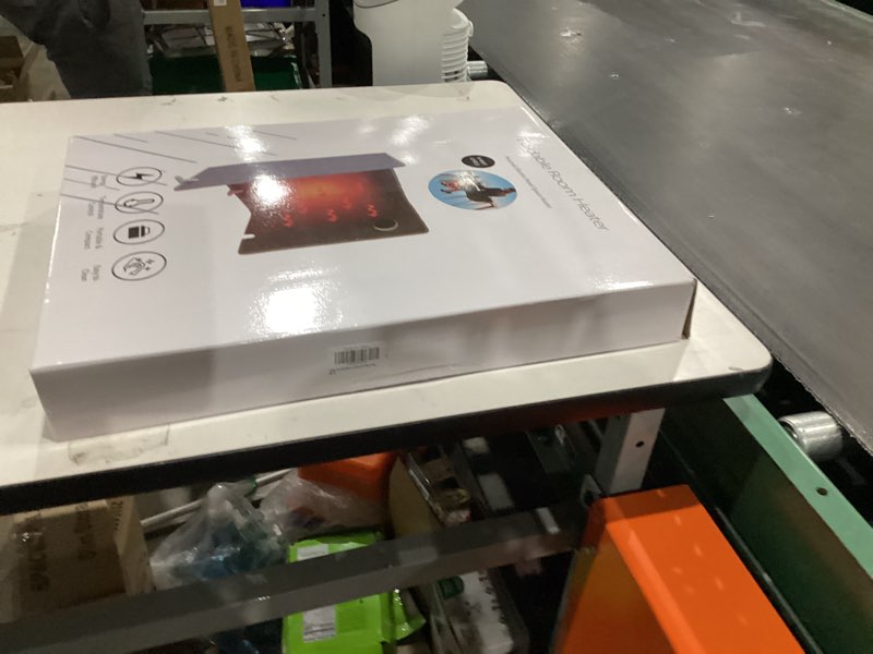 Condition photo showing New/Like New for Under Desk Leg Warmer with Blanket, Foldable Space Heater with Timer & Thermostat, Electric Foot Heater Panel for Indoor Use, Quiet & Small Space Foot Warmer for Office & Home, 3-Fold