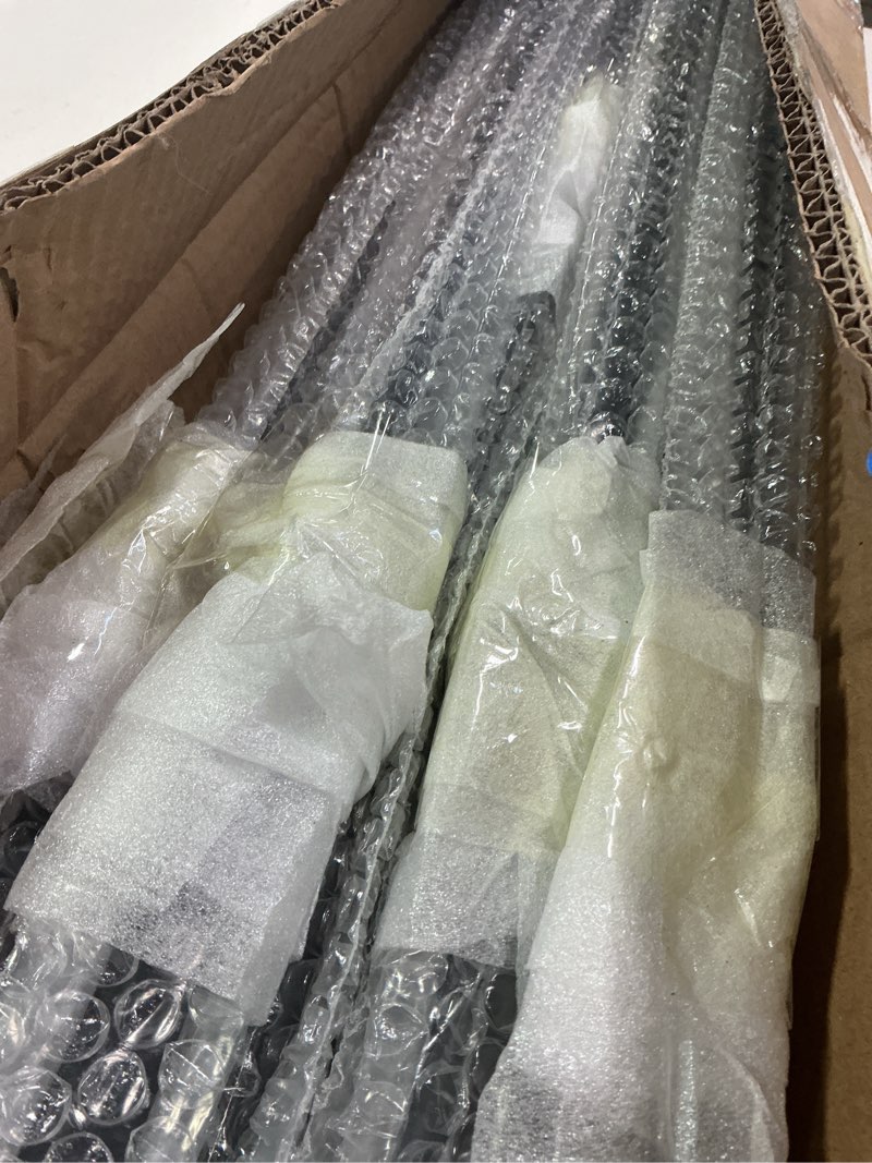 Condition photo showing Good Condition for 10 Pack Iron Balusters Hollow Double Knuckle Stair Spindles Hollow Single Knuckle Iron Spindles 1/2" Square Metal Balusters with 20 Swivel Shoes Double Knuckle 10