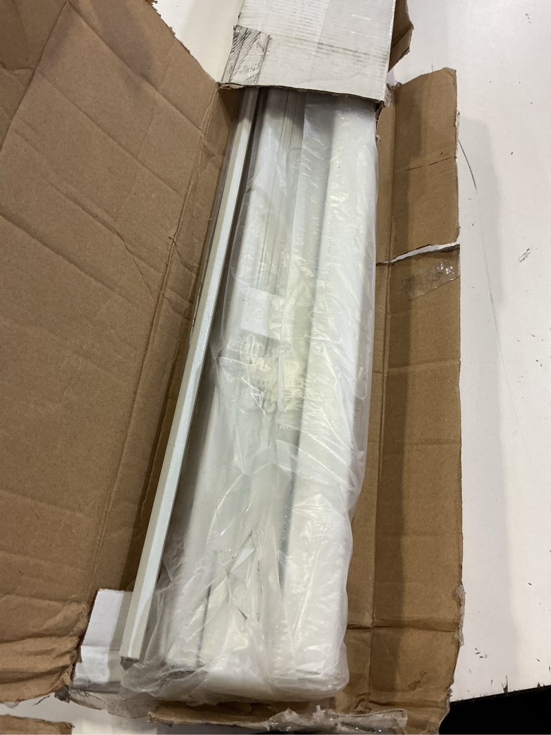 Condition photo showing Good Condition for cordless room darkening mini blind - 43 inch width, 64 inch length, 1" slat size - pearl white - cordless gii deluxe sundown horizontal windows blinds for interior by achim home decor white 43"w x 64"h