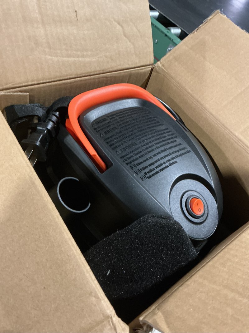 Condition photo showing As Is for armor all® aa155 1.5-gallon 2 peak hp portable wet/dry vacuum, orange 1.5 gal vac