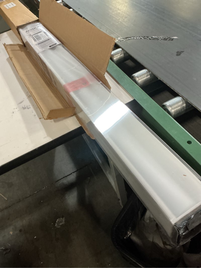 Condition photo showing New/Like New for AOSKY Cordless Zebra Blinds for Windows Pull Down Roller Window Shades Dual Layer Light Filtering Privacy for Day and Night, Free-Stop Door Shades for Home Easy to Install (35" W X 48" H?White) 35"W x 48"H White