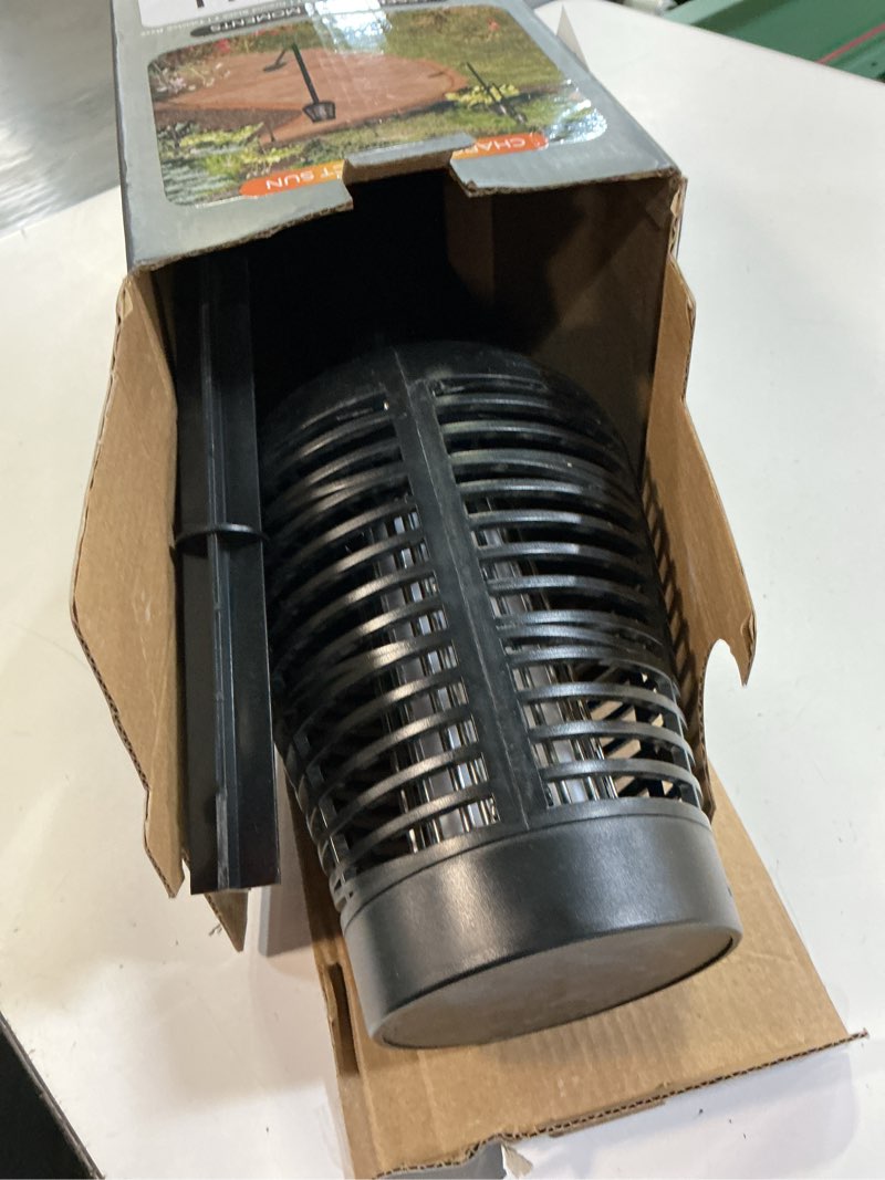 Condition photo showing As Is for pic solar torch outdoor bug zapper