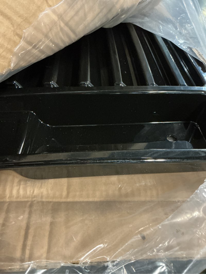 Condition photo showing Good Condition for hood deck vent panel trim compatible with hummer h2 2003-2009, front hood vent louver cover, abs hood deck vent panel covers trim moulding (bright black)