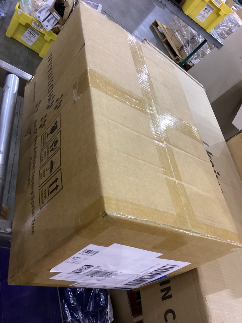 AUMMOOH 39 inchBoxwood Artificial Cedar Spiral Topiary Trees – Decorative Fake Greenery in Planter P