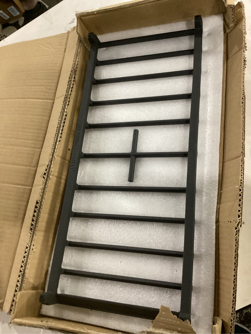 Condition photo showing New/Like New for jxgrate2 gas range center cast iron gra for ge stoven grate ggf500 ggf600 ggs500 ggs600 series 19.8" x 8.6" x 1.6"