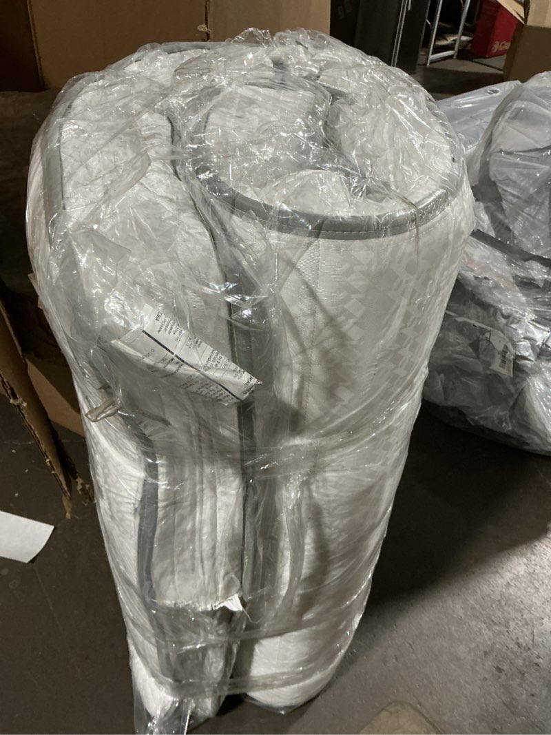 Condition photo showing As Is for Size Dimension 75in (L) x 38in.(W)x6In.(H) Novilla Mattress in a Box,   Bed Mattress, Hybrid Mattresses for Back Pain Relief & Support, Certipur-Us Certified Mattresses with Comfortable & Durable Support White Size Dimension 75in (L) x 38in.(W)x6In.(H)