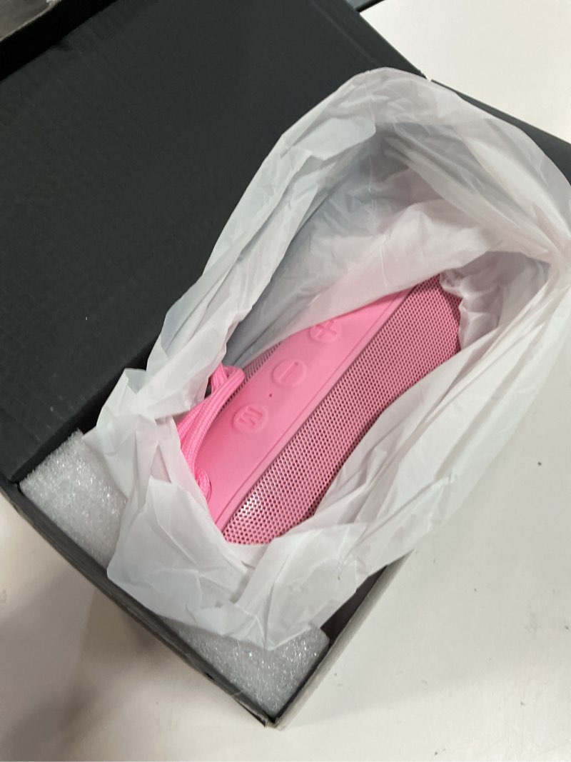 Condition photo showing Good Condition for bluetooth speakers, portable bluetooth speaker wireless with 20w loud stereo sound, tws pairing, ipx6 waterproof shower speakers, 36h playtime, rgb light speaker, built-in radio mode light pink