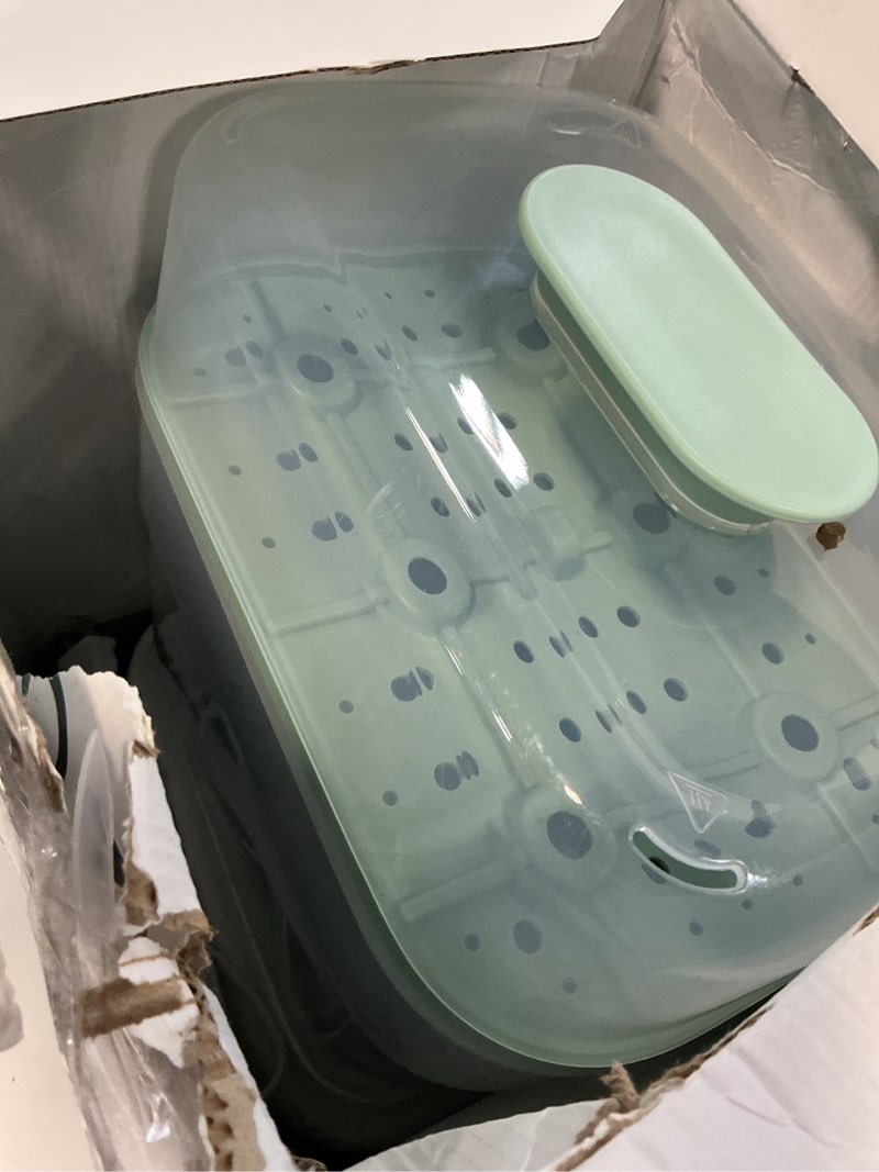 Condition photo showing As Is for Momcozy 3 Layers Large Bottle Sterilizer and Dryer, Fast Sterilize and Dry, Universal Bottle Sterilizer for All Bottles & Breast Pump Accessories, Touch Screen & Auto-Off Bottle Sanitizer