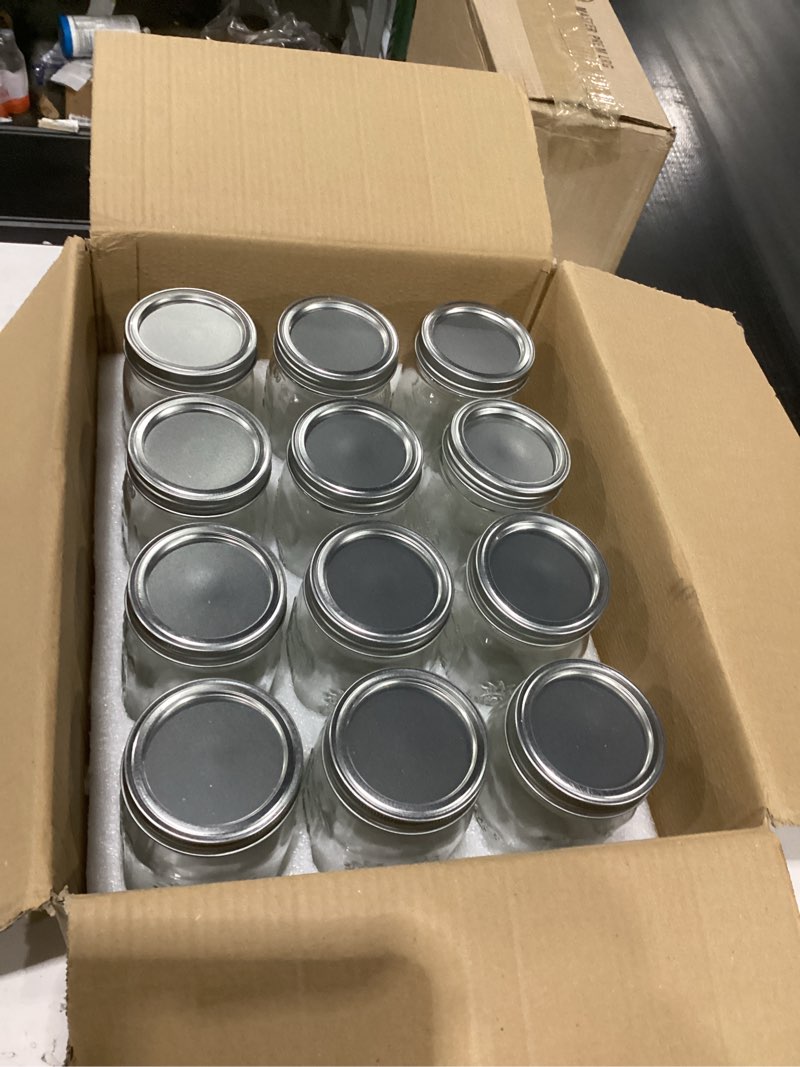 Condition photo showing Good Condition for Mason Jars 32 oz Glass Canning Jars 12 Pack Wide Mouth Mason Jar With Airtight Lids