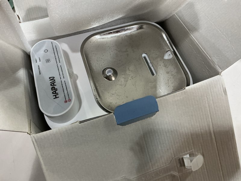Condition photo showing As Is for 2026 Latest Cat Water Fountain, No Filter Cotton, App Monitoring Wastewater Separation Wireless Pet Fountain, 5000mAh Battery & Plug-in, 3L/101oz Water Dispenser for Cats Indoor, 2.4G Wi-Fi