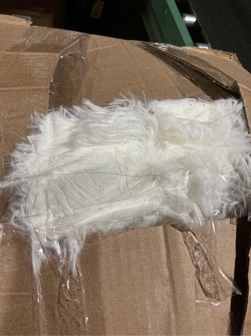 Condition photo showing As Is for Sour Lemon Area Rugs 8x10 Living Room, Cream Large Area Rug Shag Shaggy Carpet Soft Plush Furry Bedside Rugs, Machine Washable Area Rugs for Bedroom Kids Girls Boys Home Decor Anti Slip Cream 8' x 10' (Rectangular)