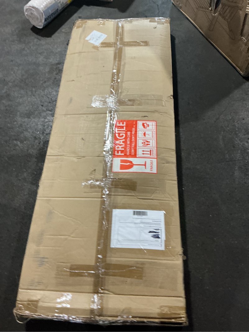 Condition photo showing New/Like New for hasipu 57” x 16" full length mirror with led lights, full body mirror for vanity, dressing room, led free standing floor mirror, wall mounted mirror dimming & 3 color modes (white-57 * 16) white-57*16