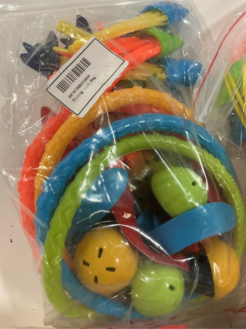 Condition photo showing New/Like New for small joyfy 30 pcs diving pool toys set