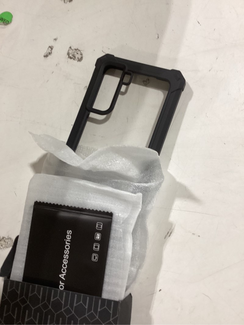 Condition photo showing Good Condition for poetic guardian series case for samsung galaxy s21 5g, 6.3 inch, full-body hybrid shockproof bumper clear cover case, built-in-screen protector, black/clear