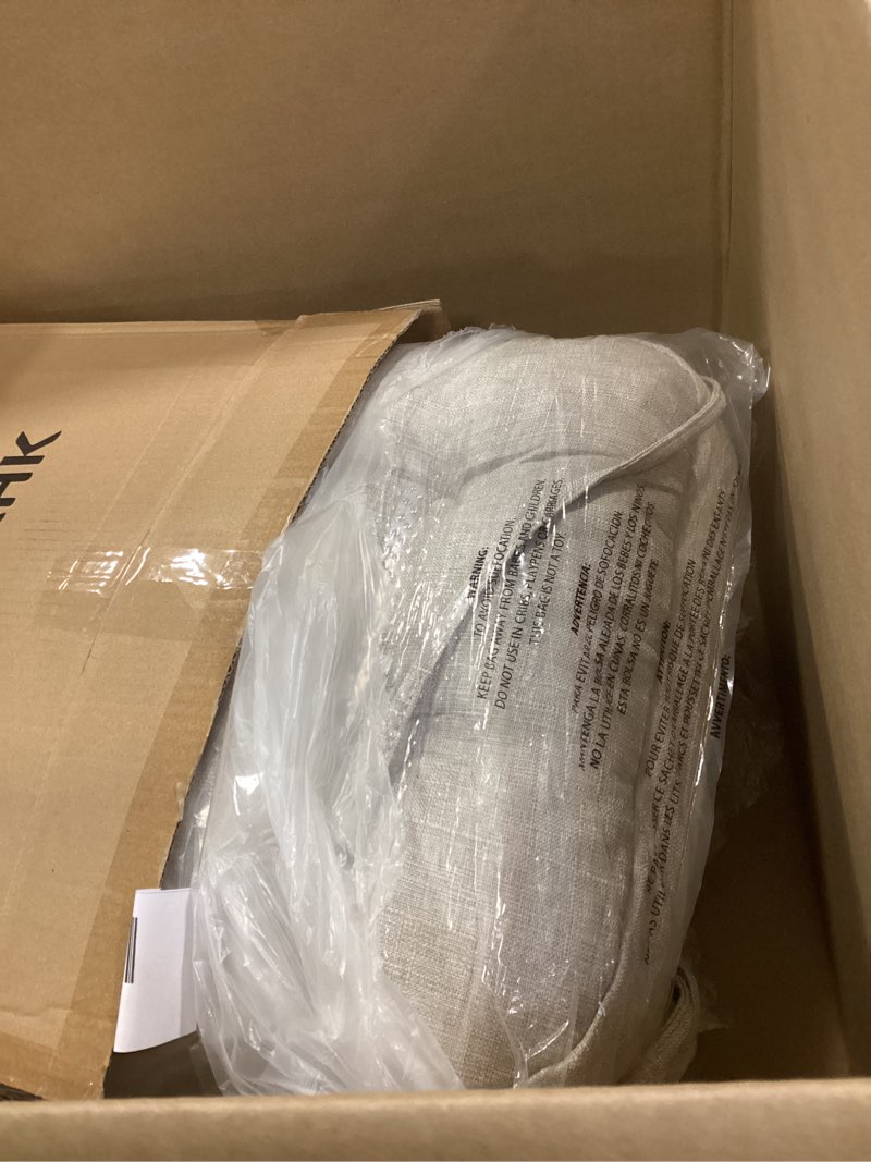 Condition photo showing Good Condition for Chair Cushions, Memory Foam Dining Chair Cushions, Tufted Indoor Chair Pads, Set of 2, 16.5' x 16.5' x 3.5', Beige Beige Pack of 2