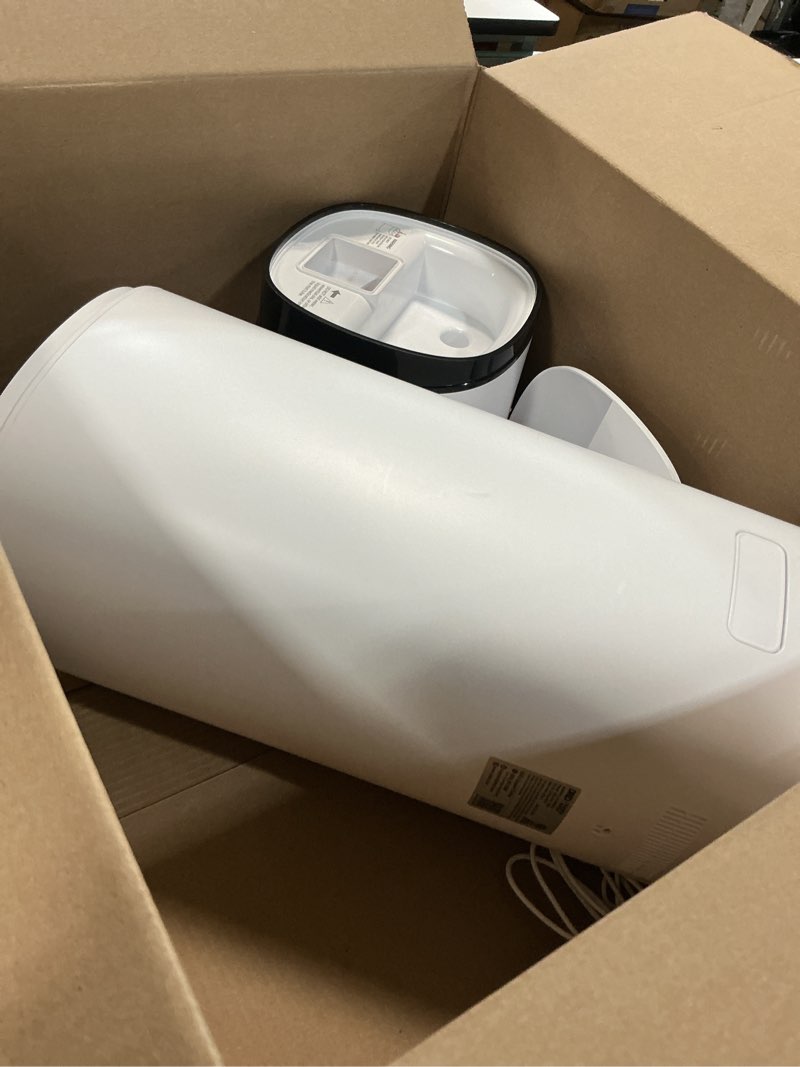Condition photo showing As Is for dreo 16l smart humidifier large room 1000 ft², 130h cool mist air humidifiers for bedroom plants baby, top fill, remote/touch/voice & app control, clean tank technology, 30db, rgb light, hm755s white